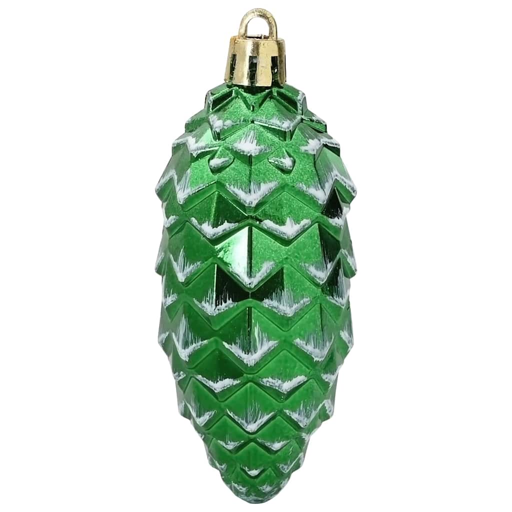 Christmas Pine Cone Ball 40 pcs Green